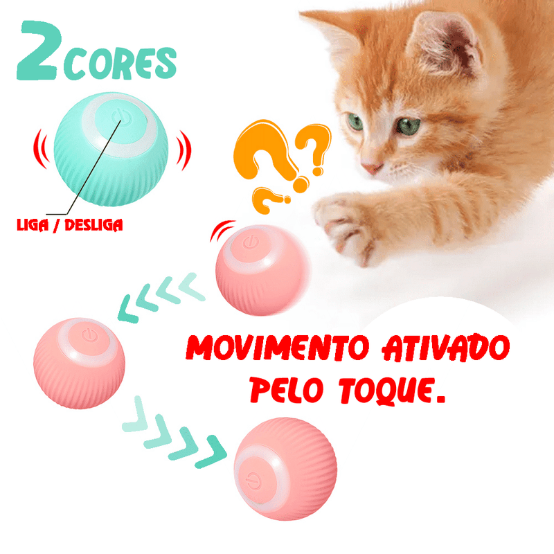 Brinquedo Bola Inteligente Elétrica para Gatos