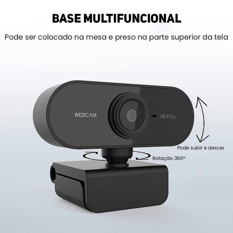 Webcam Full HD 1080p com Microfone Integrado